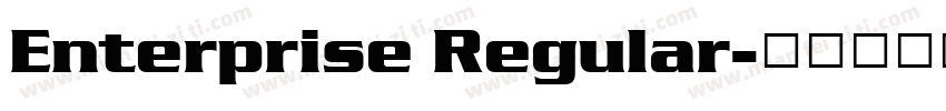Enterprise Regular字体转换